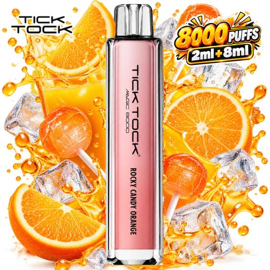 Rocky Candy Orange Tick Tock Magic 8K 20mg | 8.000 Puff (2ml+8ml)