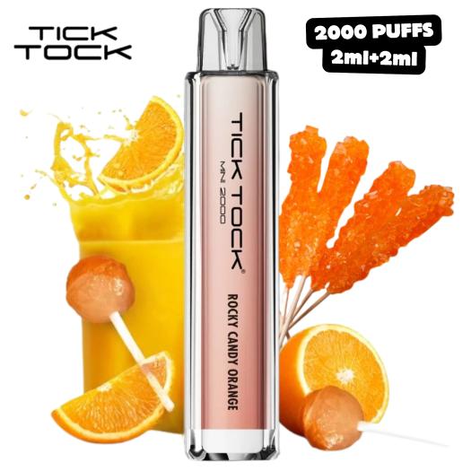 Rocky Candy Orange Tick Tock Mini 2000 Puffs 20mg (2ml+2ml)
