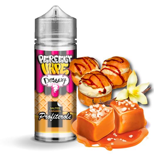SALTED CARAMEL PROFITEROLE Perfect Vape 100ml + 2 Nicokits Gratis