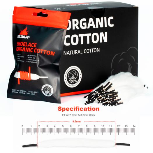 Shoelace Organic Cotton (single lace) (40pcs) - Hellvape