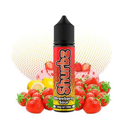 → Shurbz STRAWBERRY SOUR 50ml + Nicokit Gratis