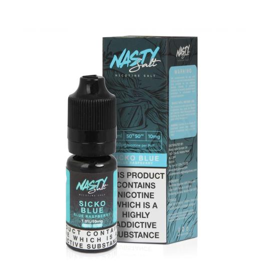 SICKO BLUE - NASTY JUICE 10 ml - 10 mg y 20 mg - Líquido con SALES DE NICOTINA