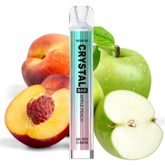 Ske Descartável Crystal Bar APPLE PEACH 20mg