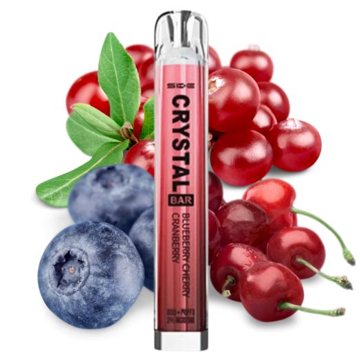 Ske Descartável Crystal Bar BLUEBERRY CHERRY CRANBERRY 20mg