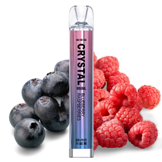 Ske Descartável Crystal Bar BLUEBERRY RASPBERRY 20mg