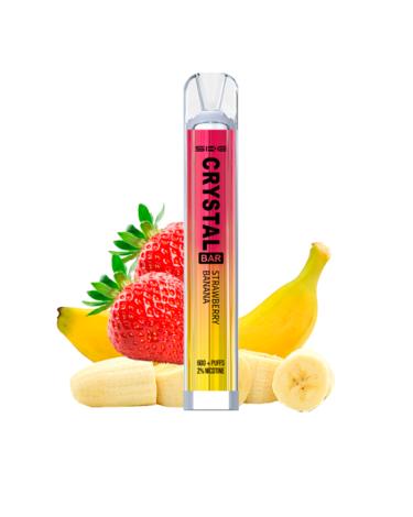 Ske Descartável Crystal Bar Strawberry Banana 20mg