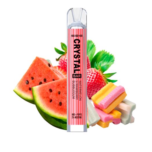 Ske Descartável Crystal Bar Watermelon Strawberry Bubblegum 20mg