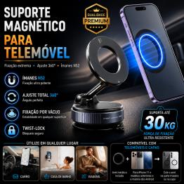 Suporte Magnético Dobrável para Telemóvel 360° | Ajustável