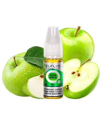 Sour Apple Nic Salt 10ml - Elfliq by Elf Bar