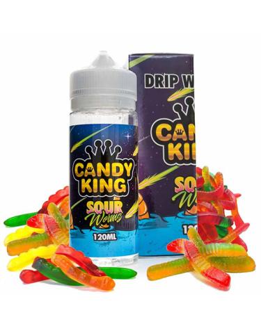 SOUR WORMS – Candy King – 100 ml + 2 Nicokit gratis