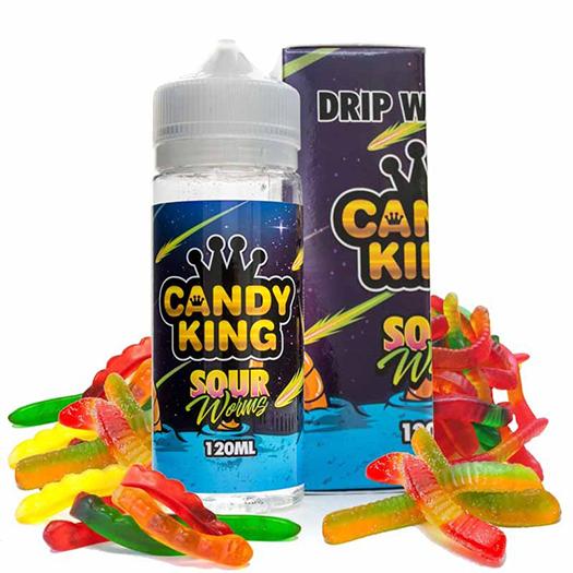 SOUR WORMS – Candy King – 100 ml + 2 Nicokit gratis