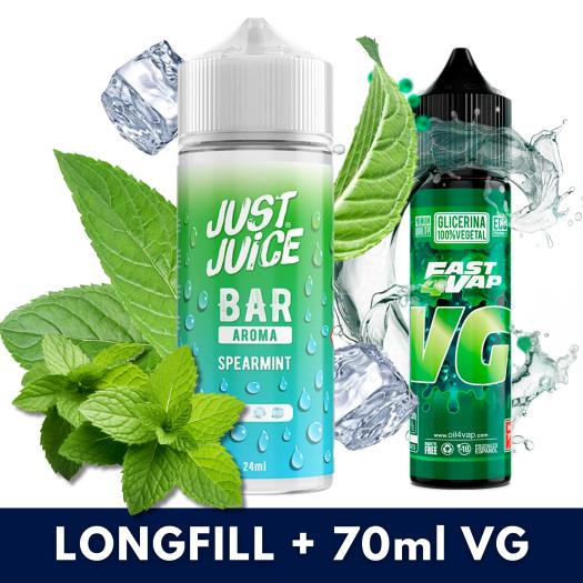 Spearmint 24ml/120 (Longfill) Just Juice Bar + 70ml VG Fast