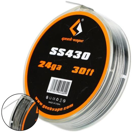 SS430 24GA 30Ft (9.1mt) GEEKVAPE WIRE
