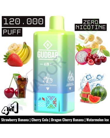 STRAWBERRY BANANA Descartável 4in1 | 120.000 Puff | GUDBAR (SEM NICOTINA)