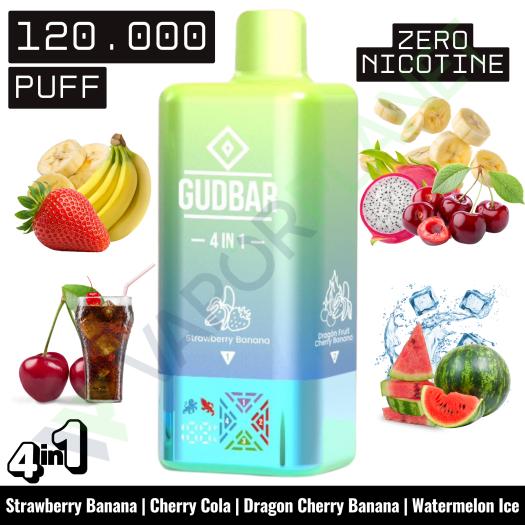 STRAWBERRY BANANA Descartável 4in1 | 120.000 Puff | GUDBAR (SEM NICOTINA)