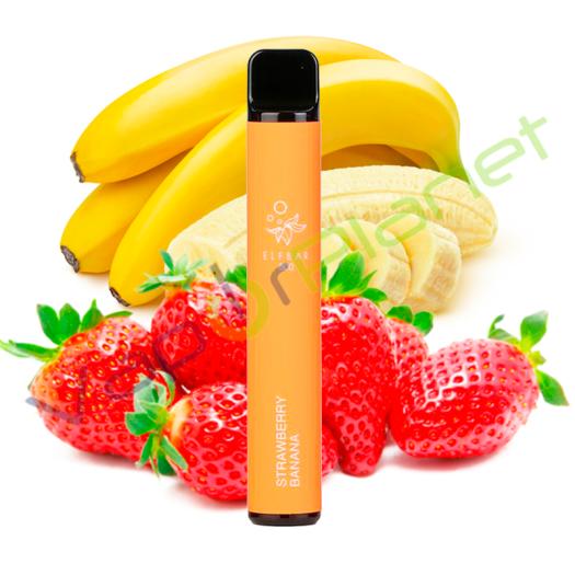 STRAWBERRY BANANA Elf Bar Pod System 20mg Salt - Descartável