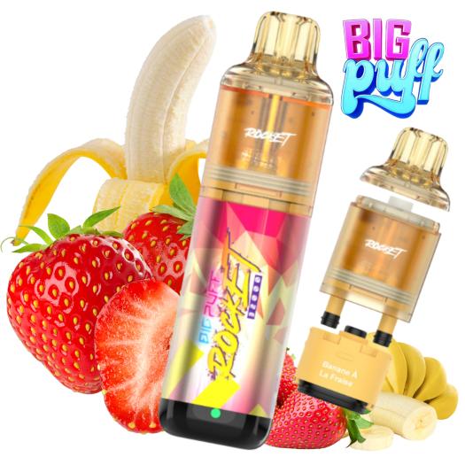 Strawberry Banana Juice Rocket 32000 Puff | 2ml + 10ml + 10ml | Big Puff