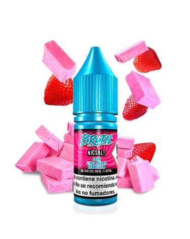 STRAWBERRY BUBBLEGUM 10 ml - Brutal by Just Juice Sour – Líquido con SAIS DE NICOTINA