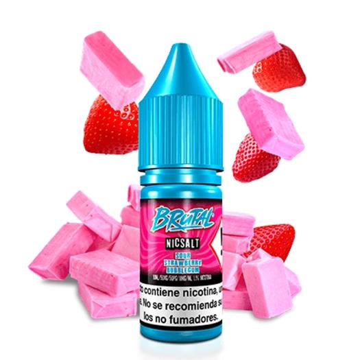 STRAWBERRY BUBBLEGUM 10 ml - Brutal by Just Juice Sour – Líquido con SAIS DE NICOTINA