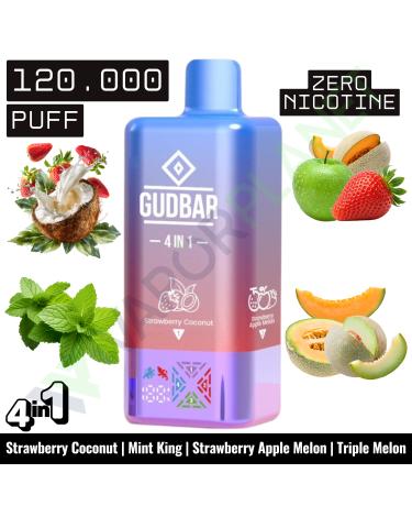 STRAWBERRY COCONUT Descartável 4in1 | 120.000 Puff | GUDBAR (SEM NICOTINA)