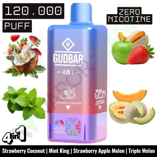 STRAWBERRY COCONUT Descartável 4in1 | 120.000 Puff | GUDBAR (SEM NICOTINA)