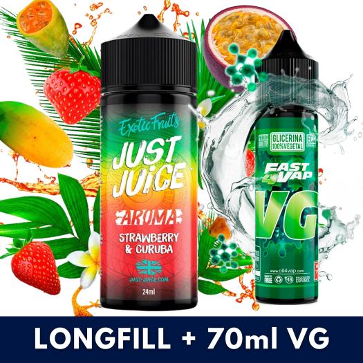 Strawberry Curuba 24ml/120 (Longfill) Just Juice + 70ml VG Fast