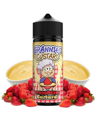 Strawberry Custard 100ml + Nicokit gratis - Grannies Custard