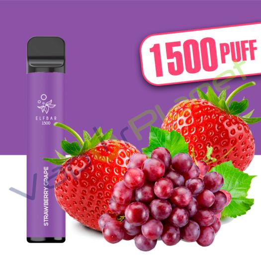 STRAWBERRY GRAPE Elf Bar 1500 4,8ml Pod System - Descartável - SEM NICOTINA