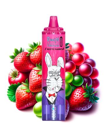 Strawberry Grape - Tornado White Rabbit by RandM - Descartável 15.000 puff