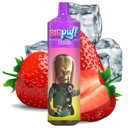 Strawberry Ice 12000 Puffs - Big Puff (SEM NECOTINA)