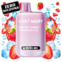 Strawberry Ice BM1000 Turbo Lost Mary by ElfBar | SEM NICOTINA |