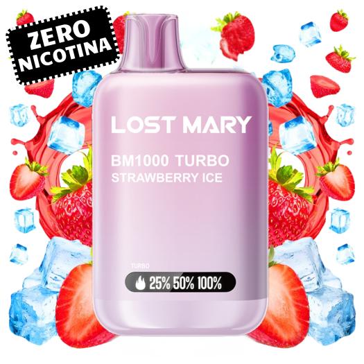 Strawberry Ice BM1000 Turbo Lost Mary by ElfBar | SEM NICOTINA |