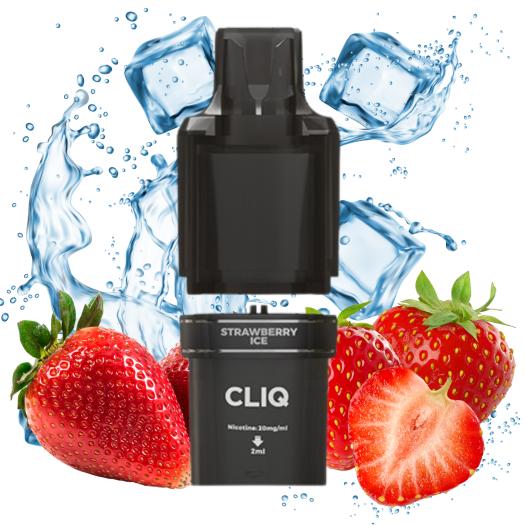 STRAWBERRY ICE Cliq 15000 Puff - Cartucho 2+10ml 20mg