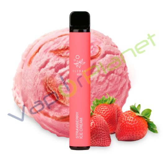 STRAWBERRY ICE CREAM Elf Bar Pod System 20mg Salt - Descartável