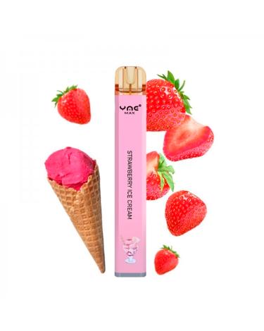 Strawberry Ice Cream Puffs YME Max 600 20mg - POD Descartável