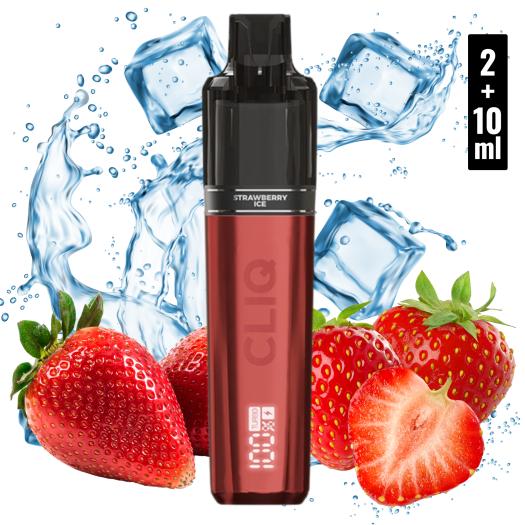 STRAWBERRY ICE Descartável 2+10ml Cliq 15000 Puffs - 20 mg - AVM