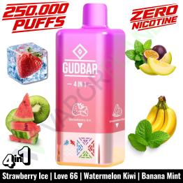 STRAWBERRY ICE Descartável 4in1 | 250.000 Puff | GUDBAR V2 (SEM NICOTINA)