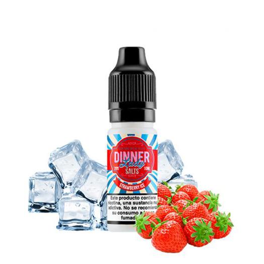 STRAWBERRY ICE - DINNER LADY SALT 10 ml - 20 mg - Líquido con SALES DE NICOTINA
