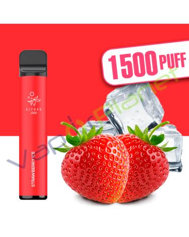 STRAWBERRY ICE Elf Bar 1500 4,8ml Pod System - Descartável - SEM NICOTINA