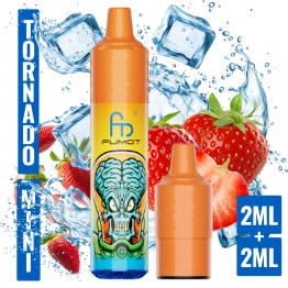Strawberry Ice Mini Tornado 1200 (com 2 cápsulas de 2 ml e 20 mg)