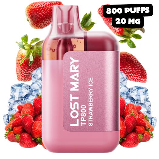 Strawberry Ice TP800 Lost Mary by ElfBar | 20mg 800 Puffs |