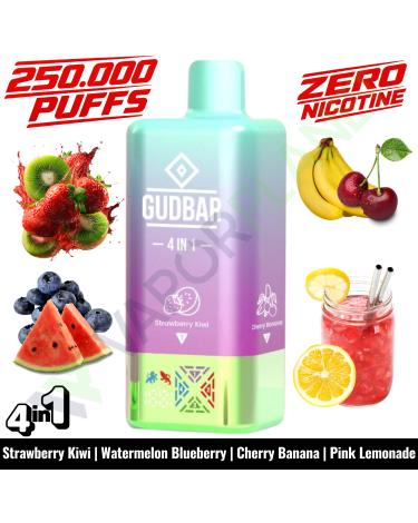 STRAWBERRY KIWI Descartável 4in1 | 250.000 Puff | GUDBAR V2 (SEM NICOTINA)