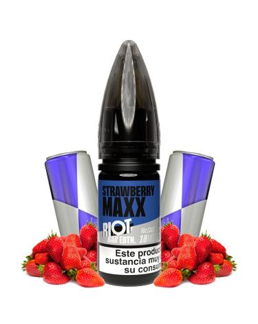 STRAWBERRY MAXX - Riot Squad Bar EDTN 10 ml - 10 mg y 20 mg - Líquido con SAIS DE NICOTINA