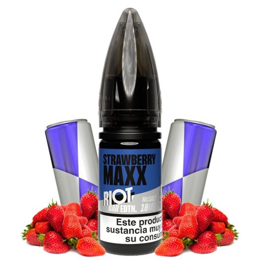 STRAWBERRY MAXX - Riot Squad Bar EDTN 10 ml - 10 mg y 20 mg - Líquido con SAIS DE NICOTINA