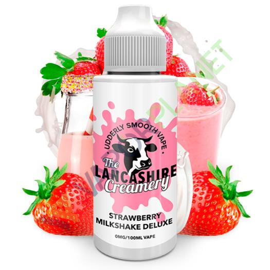 Strawberry Milkshake Deluxe 100ml + Nicokits Lancashire Creamery