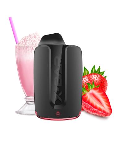 Strawberry Milkshake X-Bar - BOX - 4000 Puffs - POD DESCARTÁVEL SEM NICOTINA