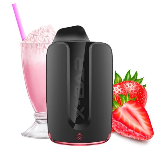Strawberry Milkshake X-Bar - BOX - 4000 Puffs - POD DESCARTÁVEL SEM NICOTINA