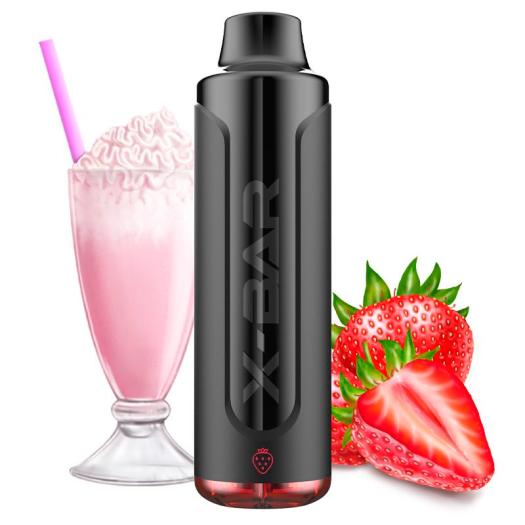Strawberry Milkshake X-Bar MAX - 6500 Puffs - POD DESCARTÁVEL SEM NICOTINA