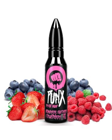 Strawberry, Raspberry & Blueberry 50ml + Nicokits Gratis - Riot Squad Punx