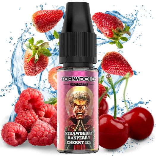 Strawberry Raspberry Cherry Ice 10ml - Tornadoliq NicSalts